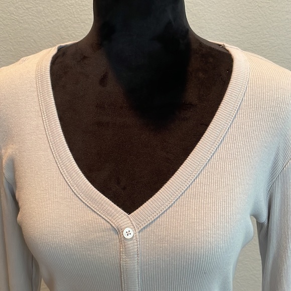 Ribbed Cardigan Dress,James Perse - Picture 3 of 8